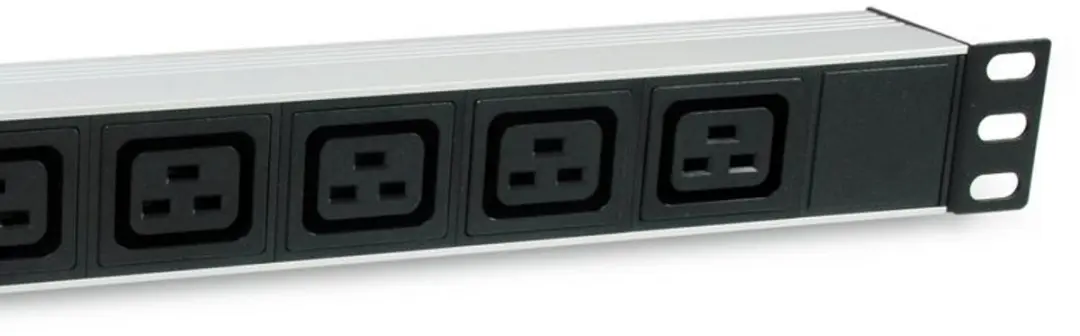 Equip 333319 Energiedistributie 6 AC-uitgangen - 1U - Zwart