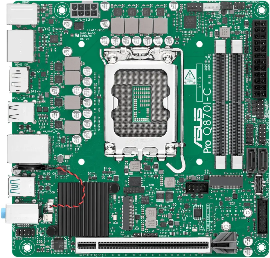 ASUS PRO Q870I-C-CSM Mini ITX Moederbord