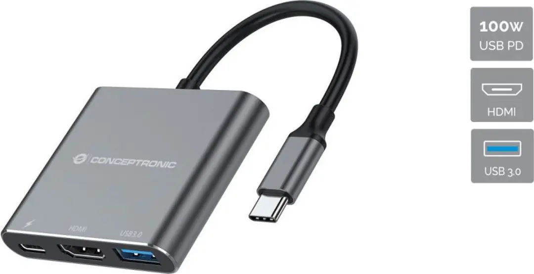 Conceptronic DONN18G USB 3.2 Dock 100W