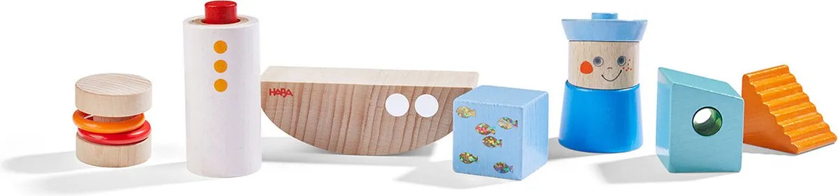 Haba Bouwstenen Schip - 2 Stuks - Multicolor