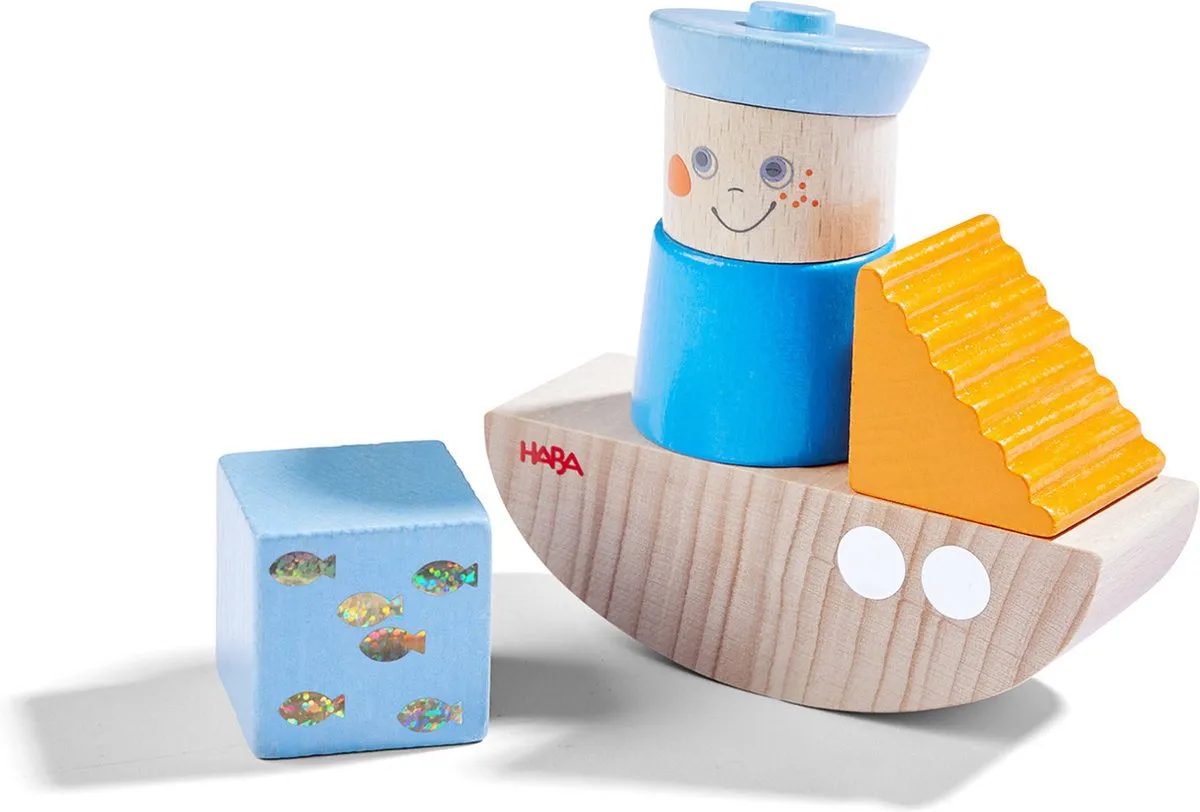 Haba Bouwstenen Schip - 2 Stuks - Multicolor