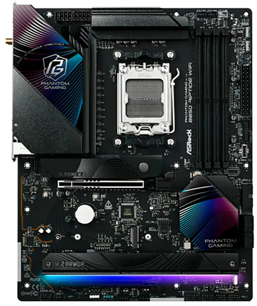 ASRock B850 Riptide WiFi Moederbord - AMD B850 - DDR5 - WiFi