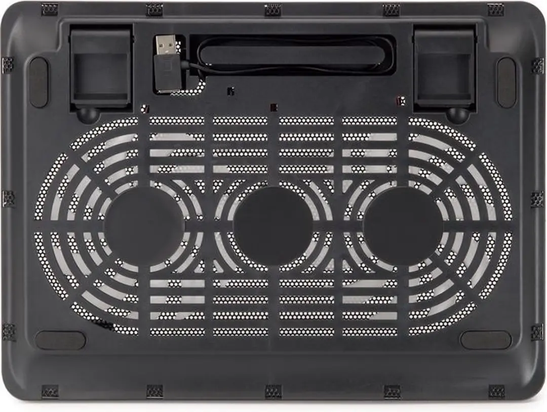 Conceptronic CNBCOOLPAD2F Koelpad 43,2cm - 2 Ventilatoren - Zwart
