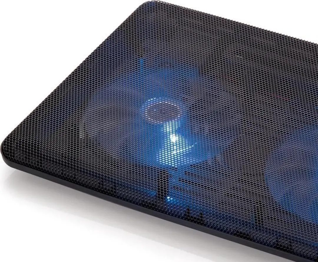 Conceptronic CNBCOOLPAD2F Koelpad 43,2cm - 2 Ventilatoren - Zwart