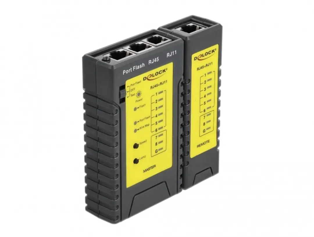 Delock RJ45/RJ12 Kabeltester 86407