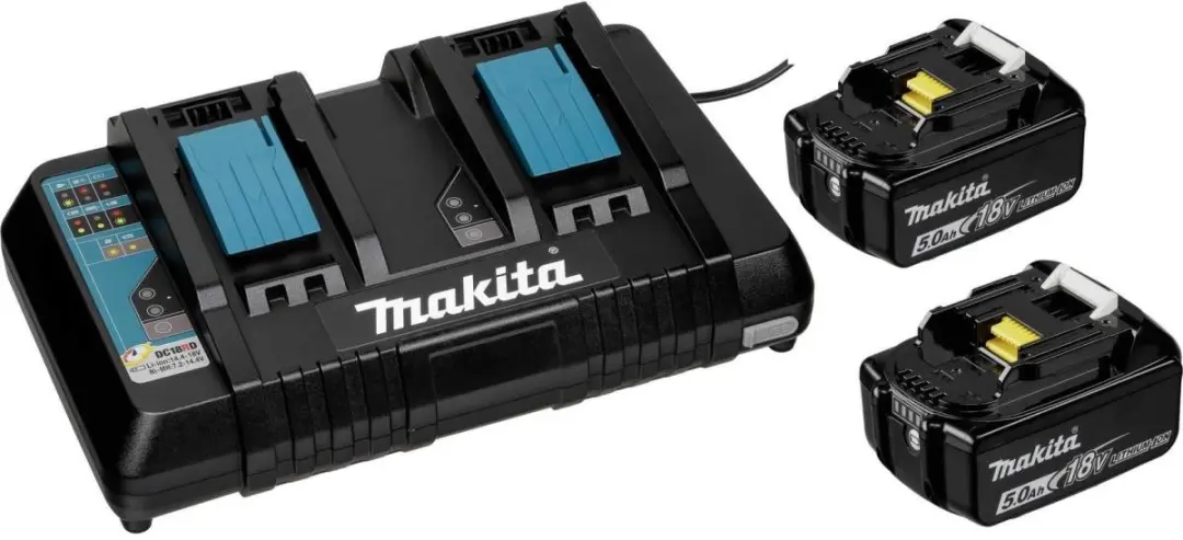 Makita DUB363PT2V Bladblazer/zuiger - 194 km/h - 2x 5.0Ah accu's - 50L