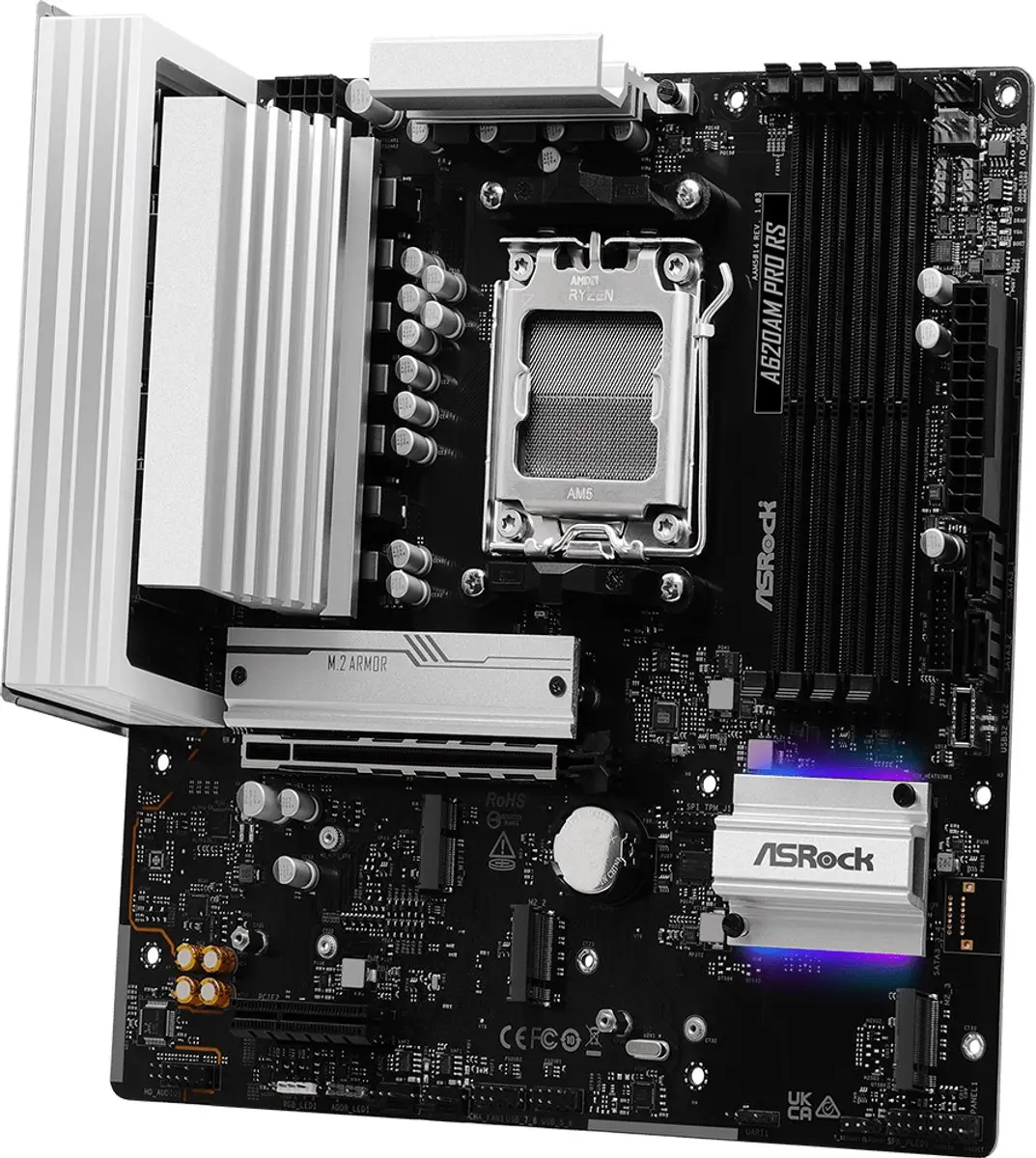 ASRock A620AM Pro RS AM5 Micro-ATX - 90-MXBSV0-A0UAYZ