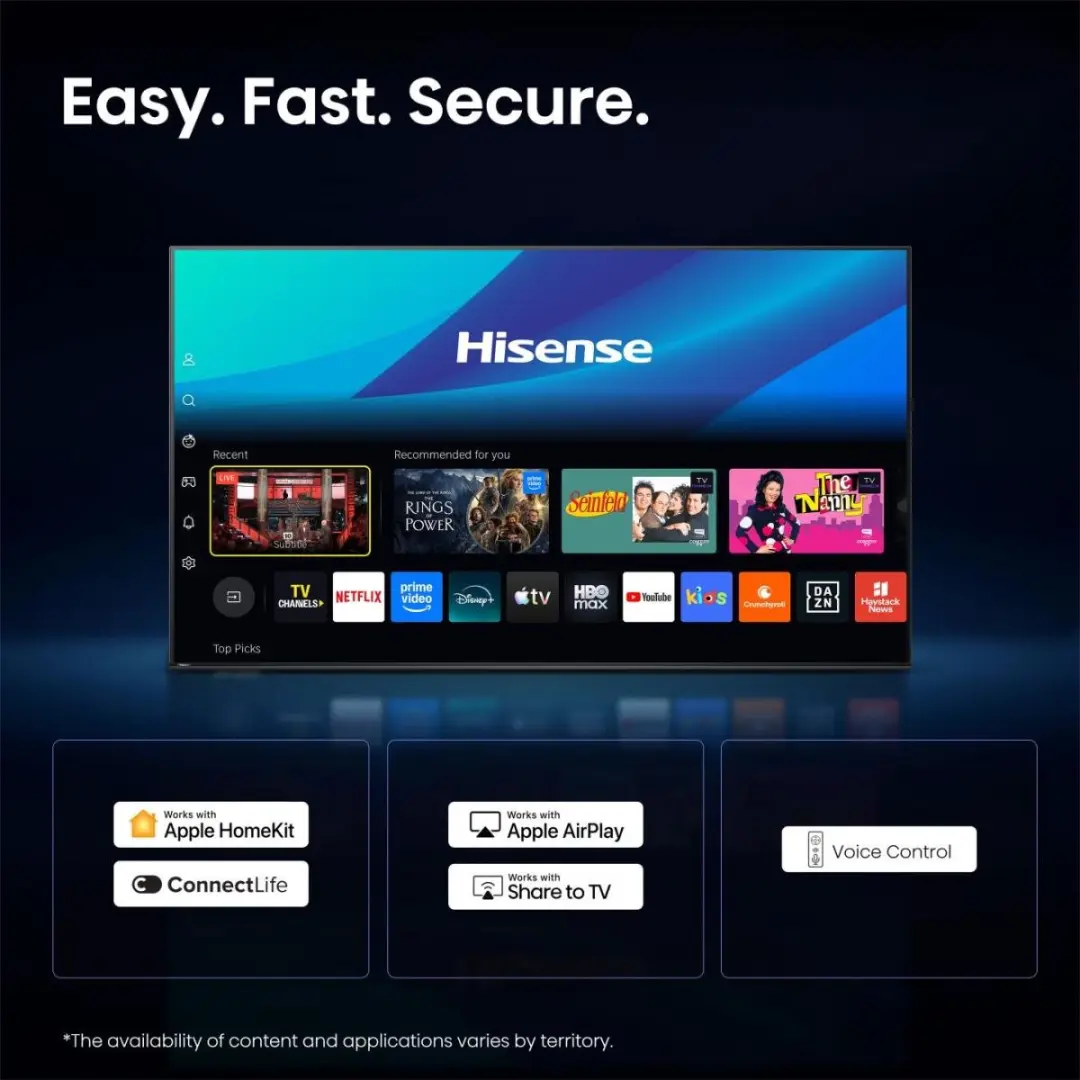 Hisense 75E79S PRO 75" 4K Smart TV - Zwart
