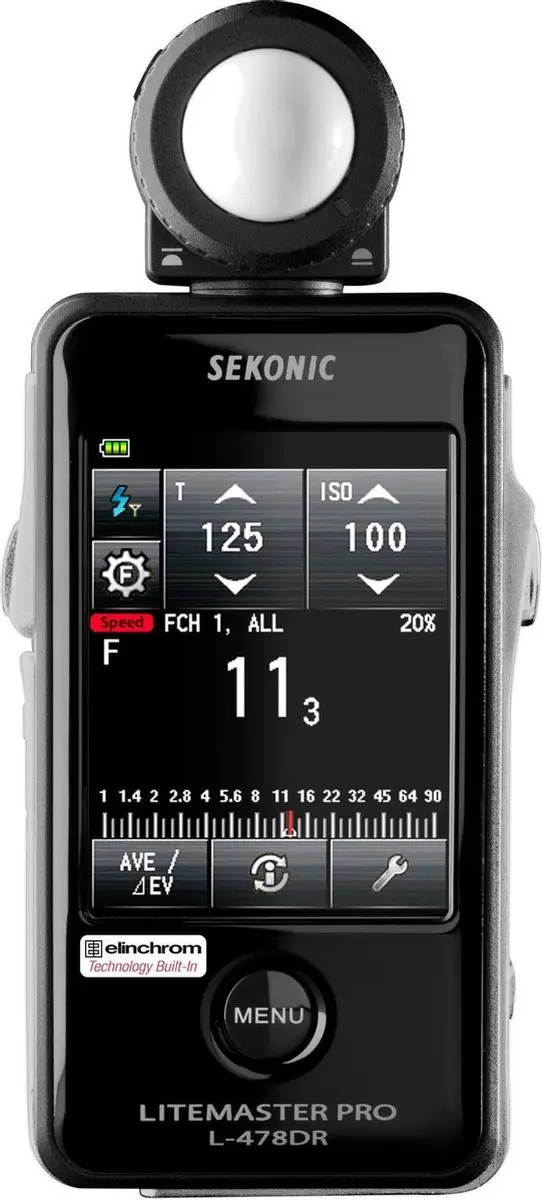 Sekonic Litemaster Pro L-478DR-PX - 2x Li-ion - Zwart