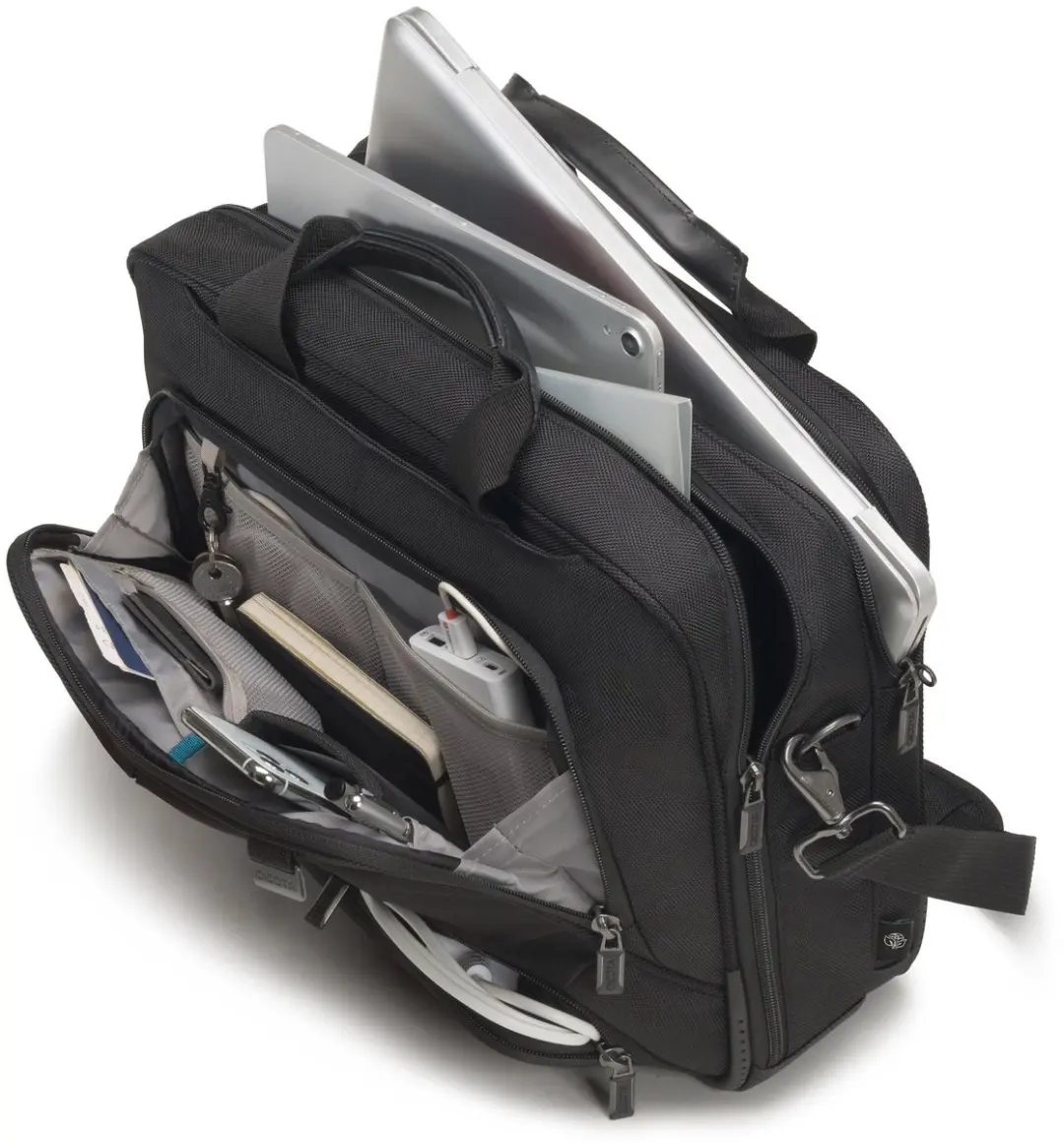 Dicota Eco Top Traveller PRO D30842-RPET Laptoptas 14" - 3 Vakken - Zwart
