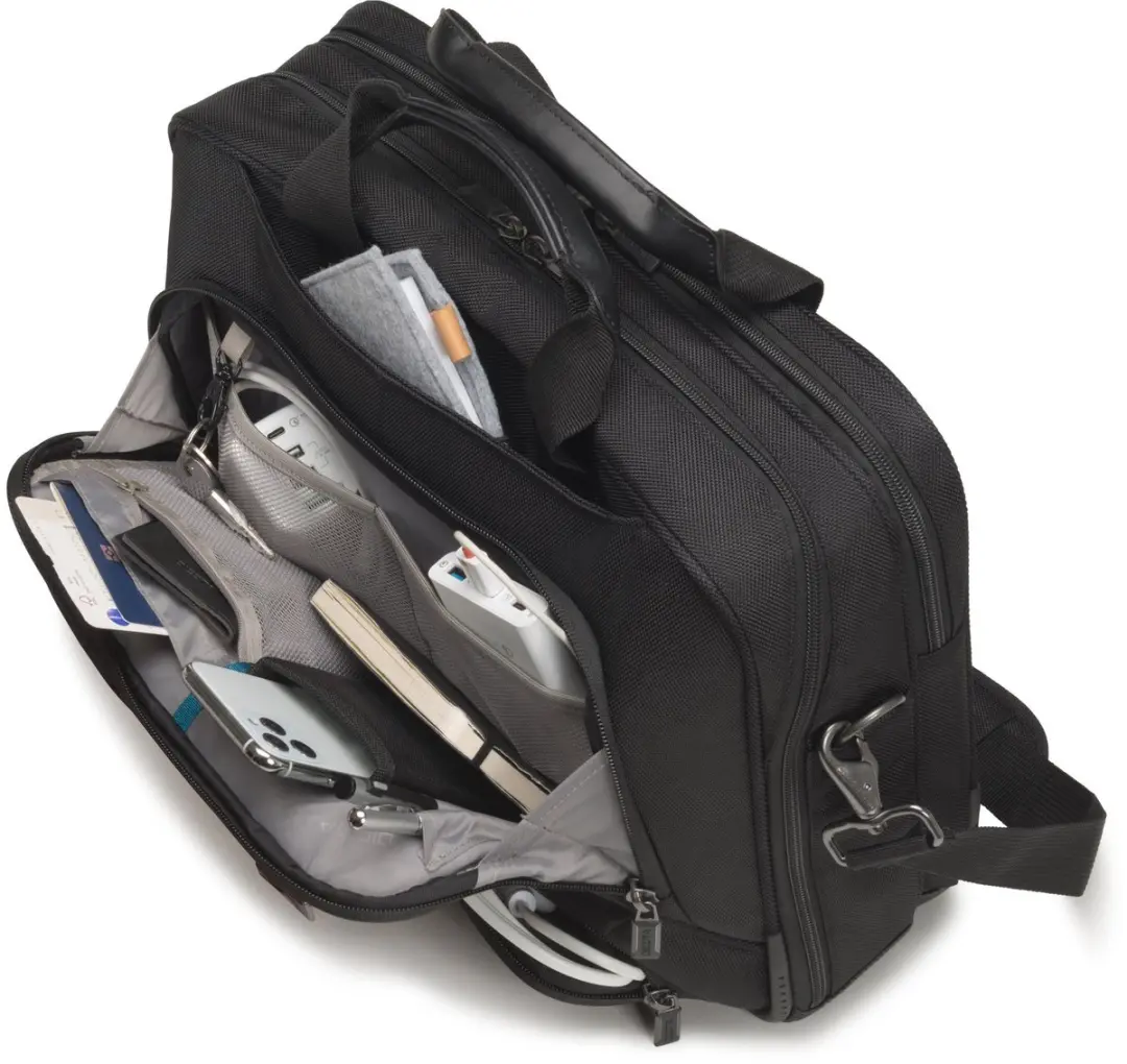 Dicota Eco Top Traveller PRO D30842-RPET Laptoptas 14" - 3 Vakken - Zwart