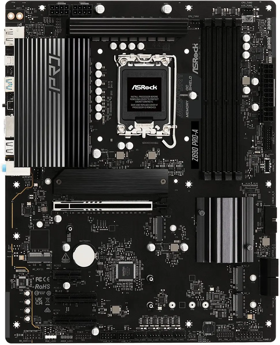 ASRock Z890 Pro-A Moederbord - ATX - LGA 1851 - afbeelding 6 van 6