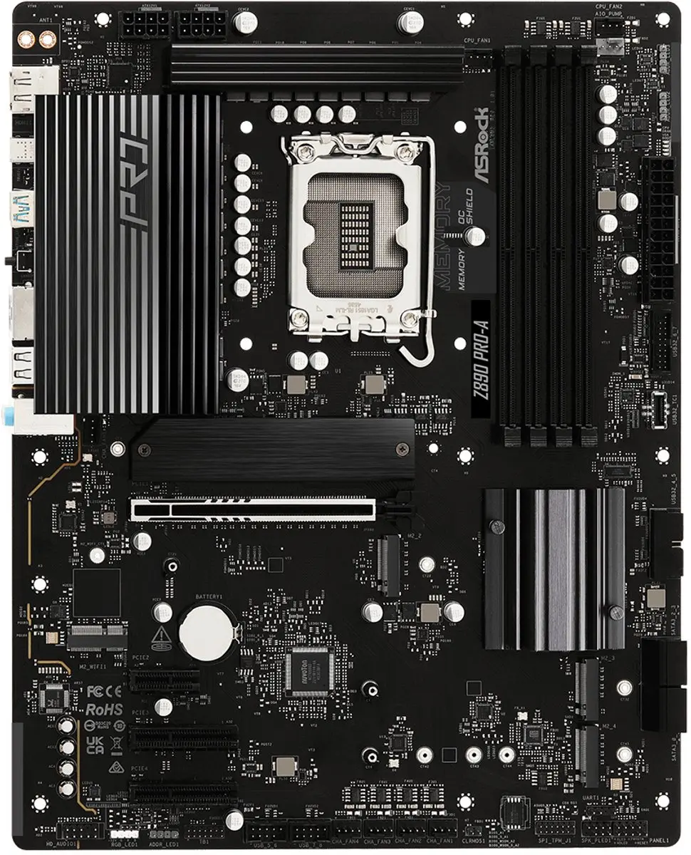 ASRock Z890 Pro-A Moederbord - ATX - LGA 1851