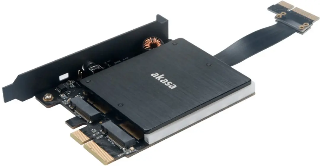 Akasa AK-PCCM2P-04 M.2 PCIe Adapter - RGB & Koeling - afbeelding 6 van 6