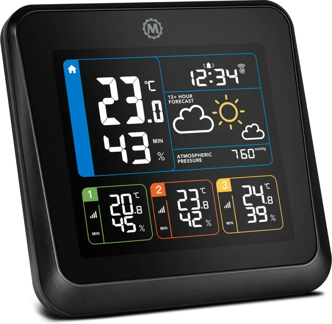 Marathon London Weerstation - 9x Batterijen - Zwart
