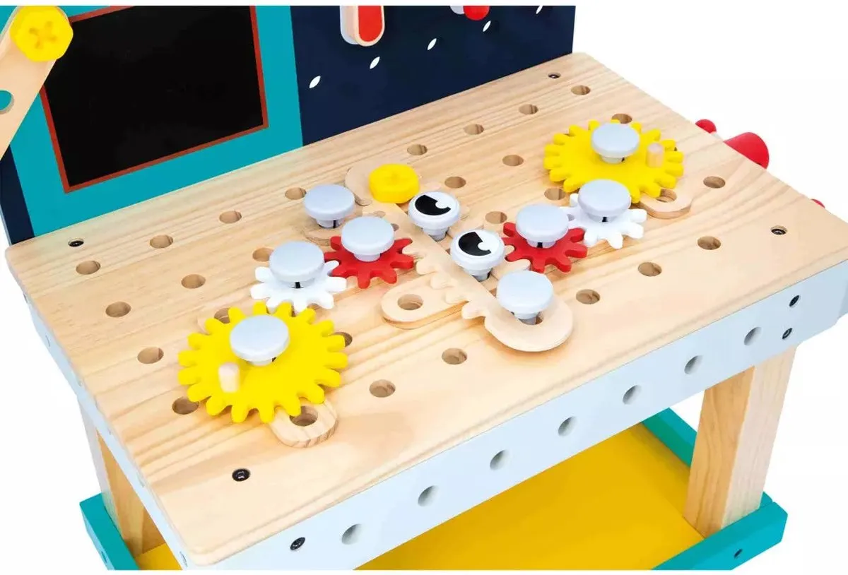 Janod Brico'Kids Grote Robotwerkbank - Multicolor - afbeelding 6 van 6