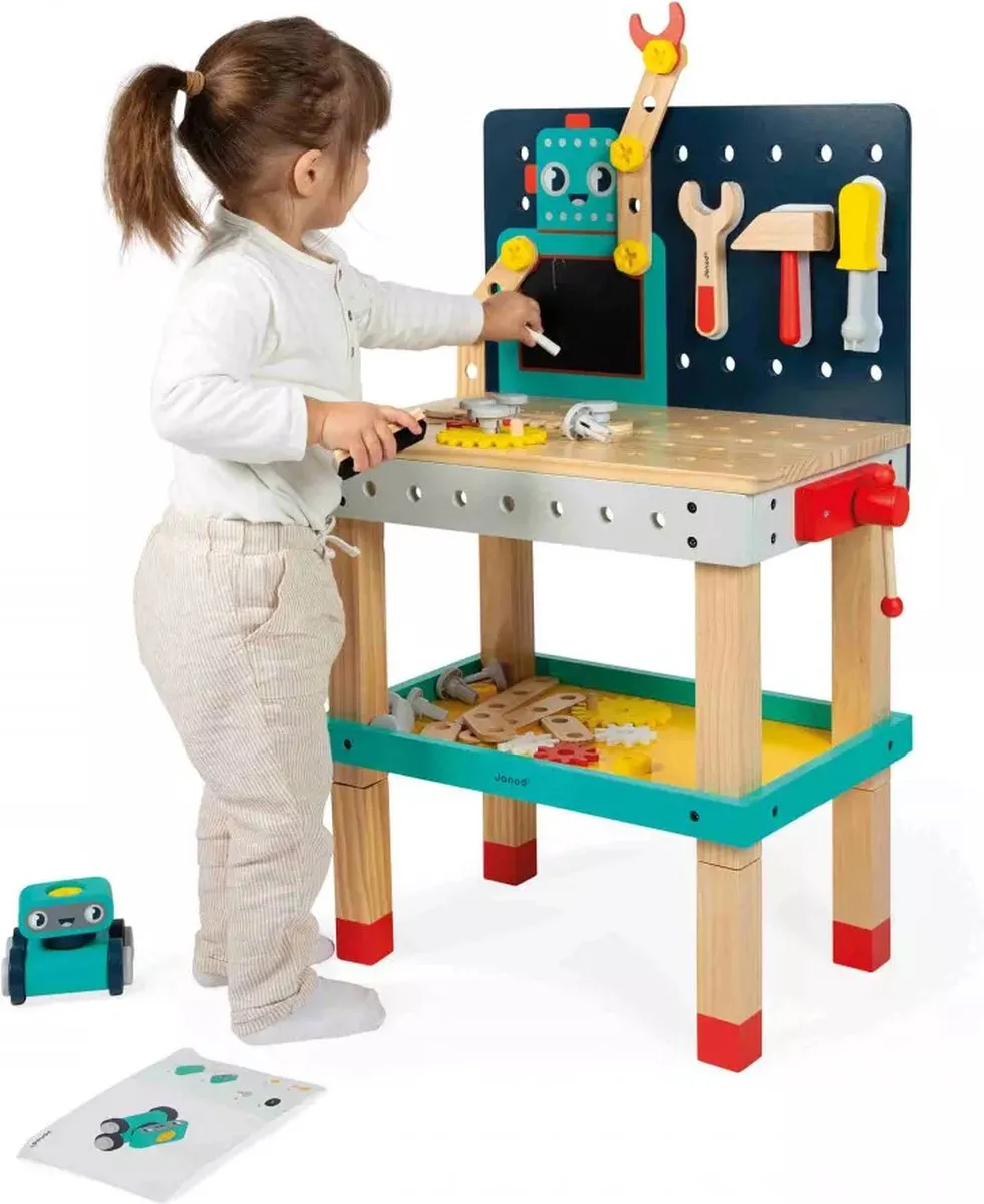 Janod Brico'Kids Grote Robotwerkbank - Multicolor