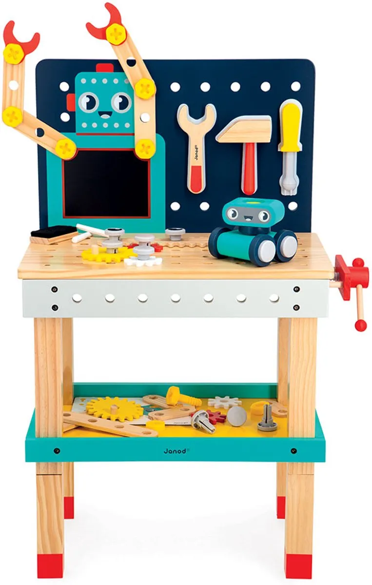 Janod Brico'Kids Grote Robotwerkbank - Multicolor