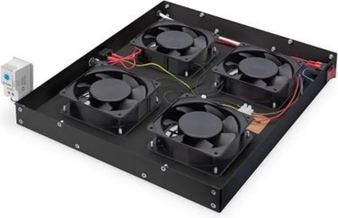 Digitus DN-19 FAN-4-HO-SW Geventileerd Blind Paneel - Zwart - afbeelding 6 van 6