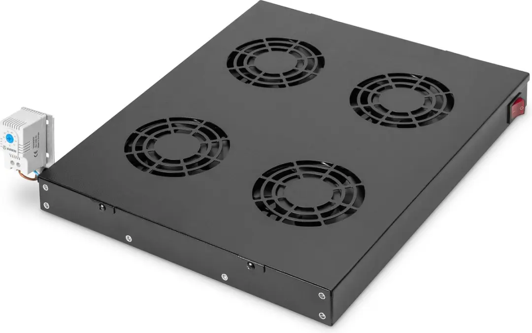 Digitus DN-19 FAN-4-HO-SW Geventileerd Blind Paneel