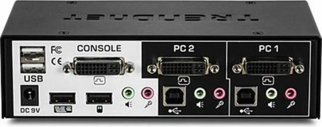 Trendnet TK-222DVK KVM Switch - 2x USB 2.0