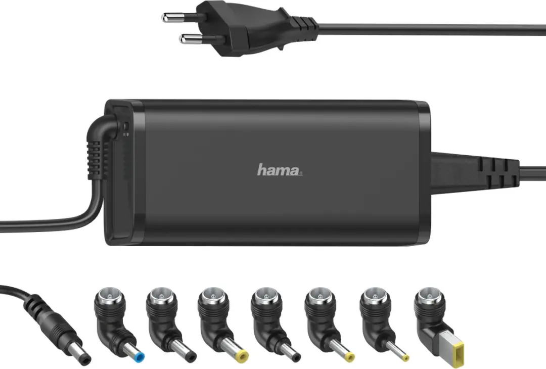 Hama Universele Notebooknetadapter 90W - 7 Outputs - Zwart