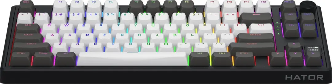 HATOR Skyfall Pro HTK4180 Gaming Toetsenbord - 80 Toetsen - Zwart/Grijs