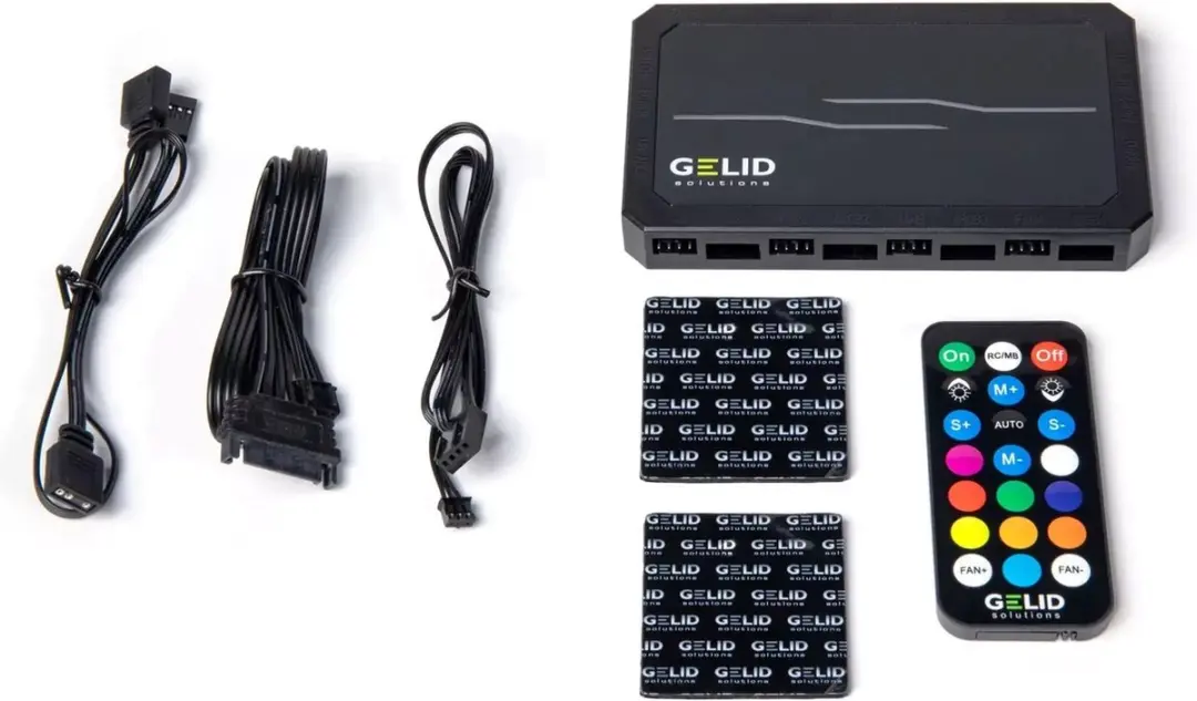 Gelid Solutions Amber 8 Pro Fan Kit 5x120mm - RGB - Zwart