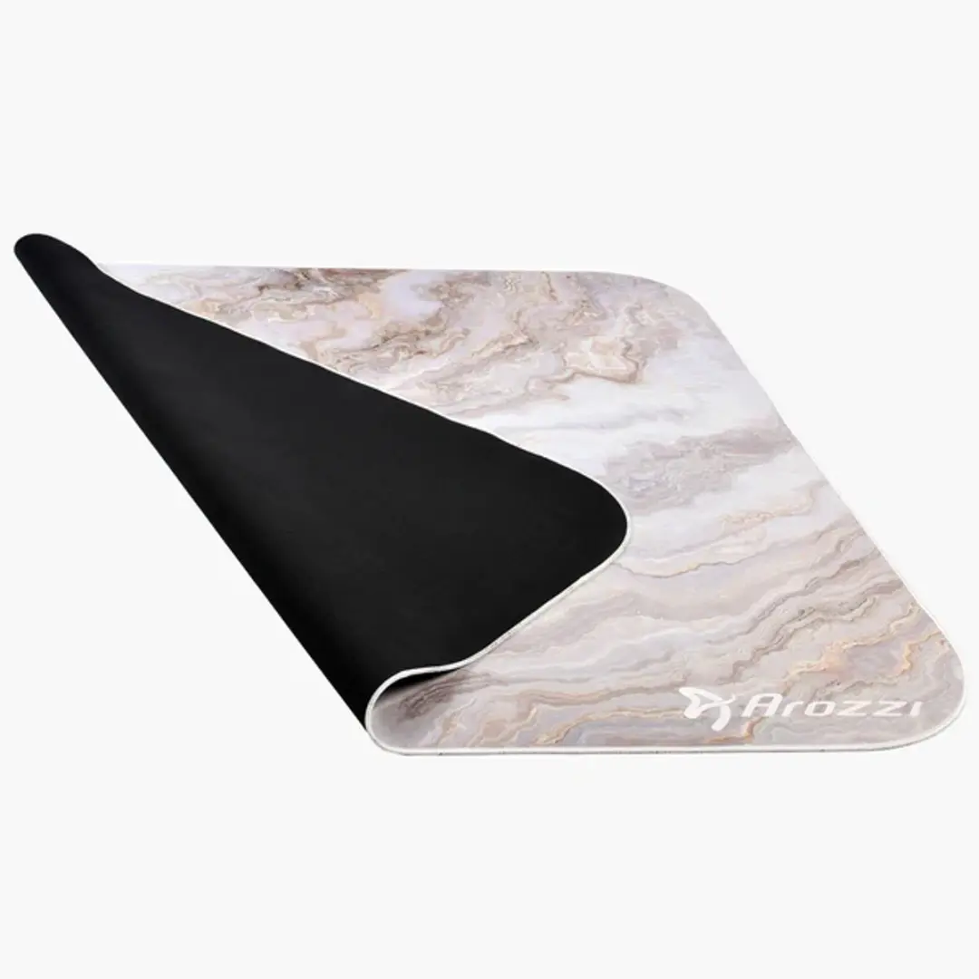 Arozzi Zona Square Vloerbeschermer 116x116cm - Wit Marmer