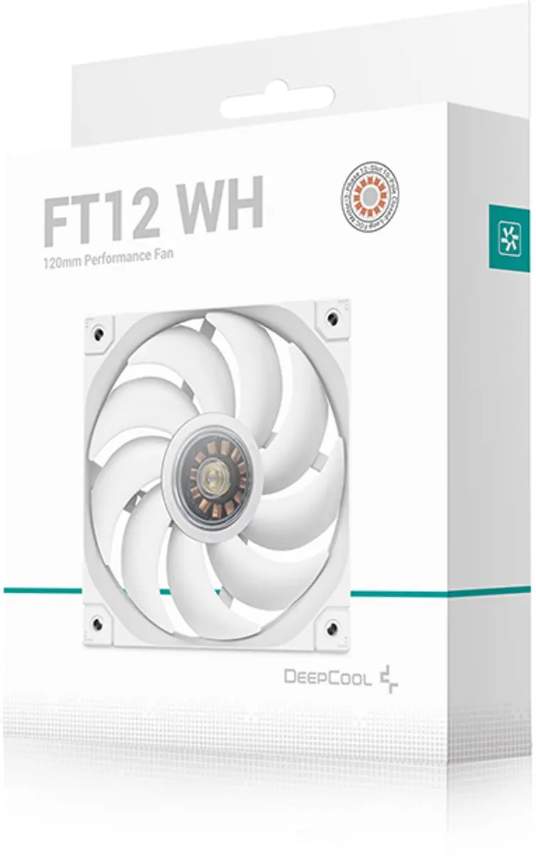DeepCool FT12 WH 120mm FDB Ventilator - Wit