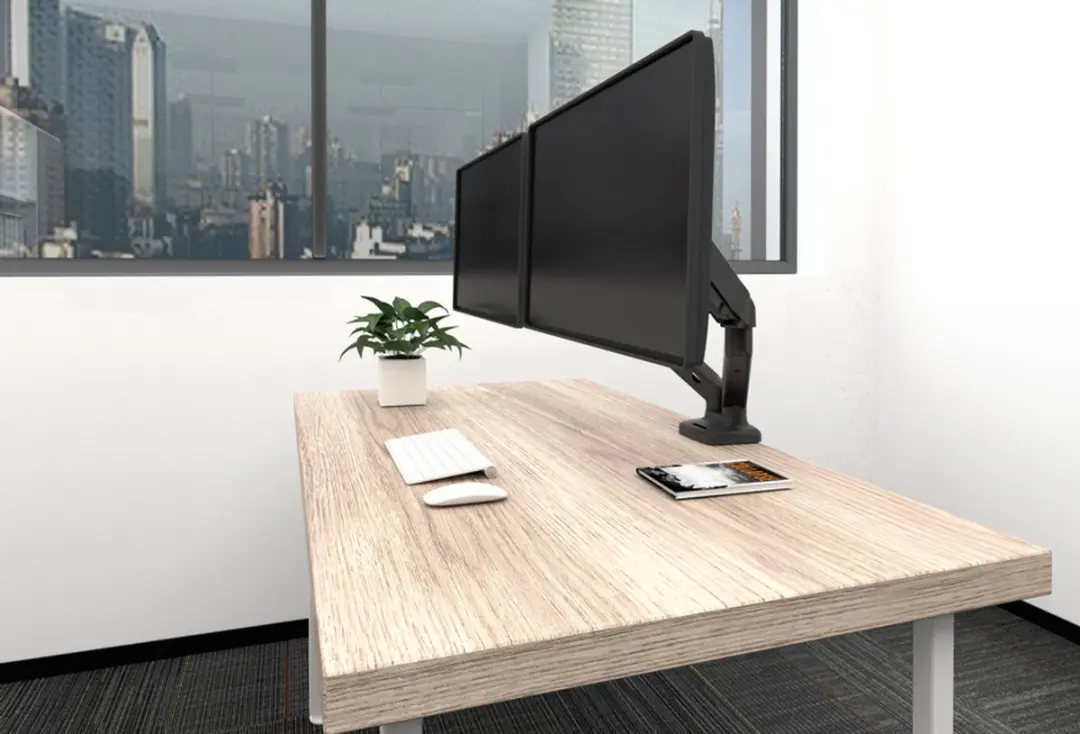Equip 650121 Flat Panel Bureau Steun 27" - Zwart