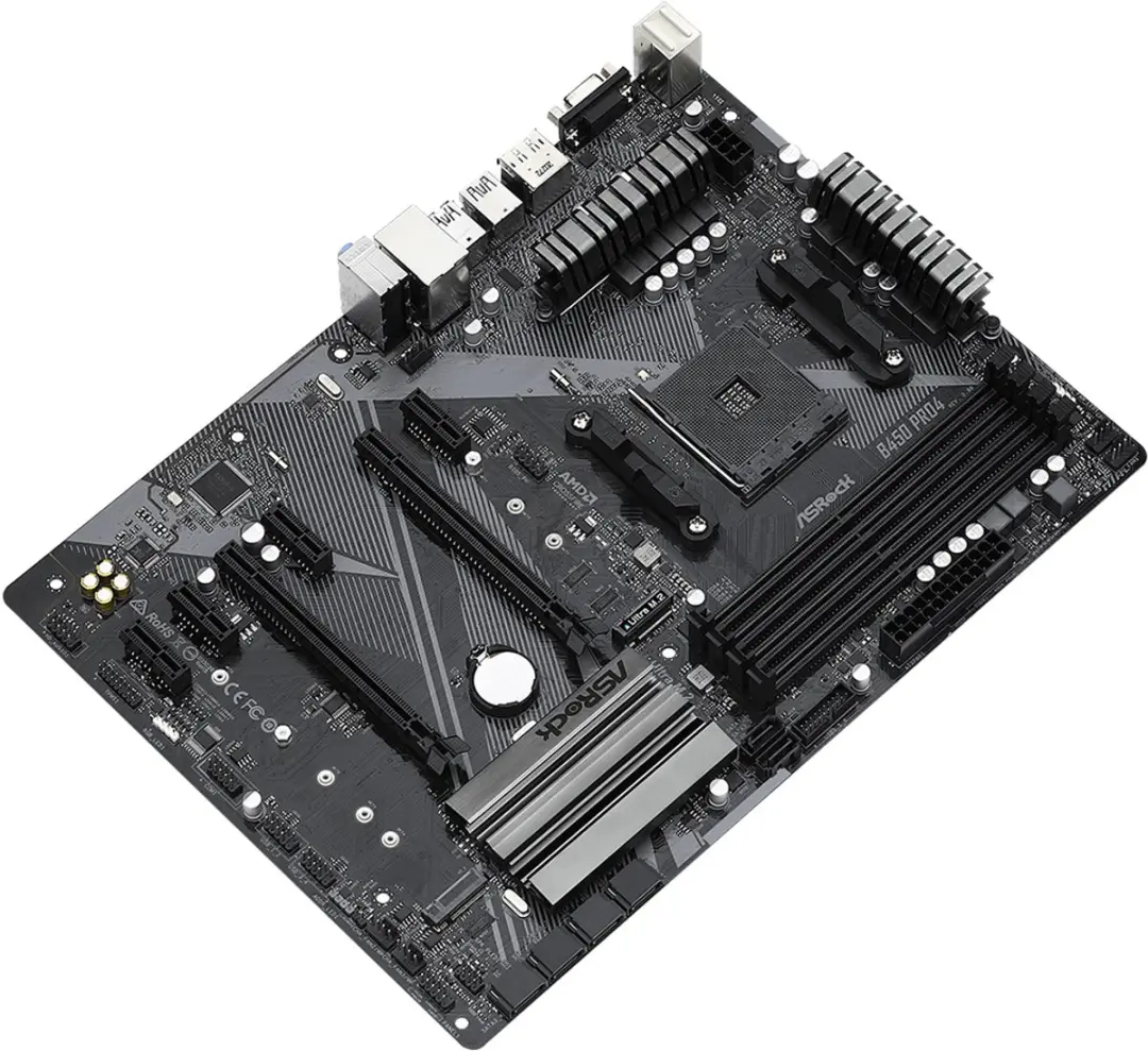 ASRock B450 Pro4 R2.0 ATX Moederbord - AM4