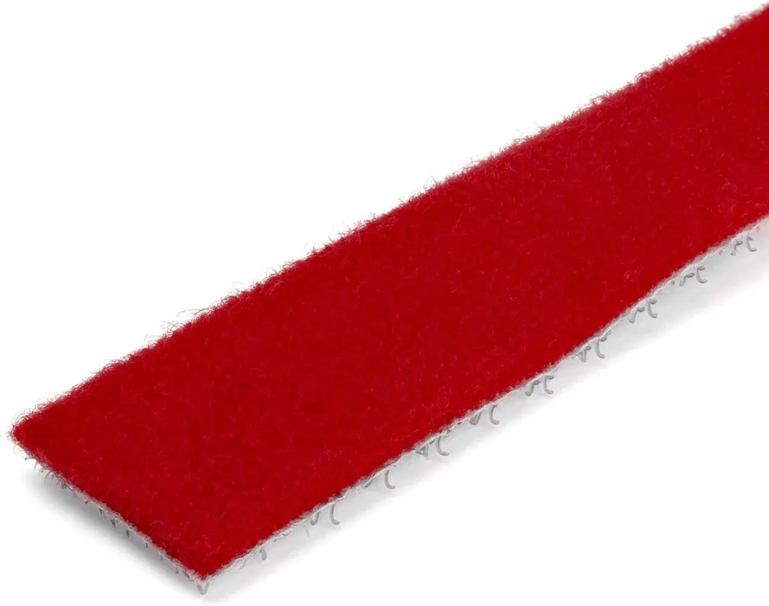 Startech Hook and Loop Tape 7,6m - Rood