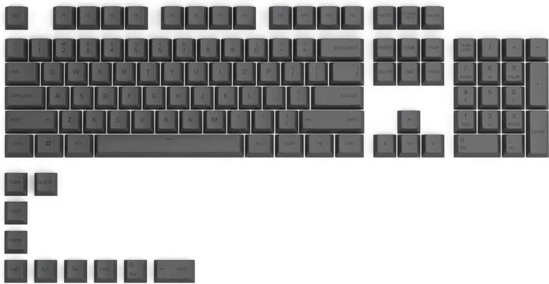 Glorious GPBT Keycapset 114 Stuks