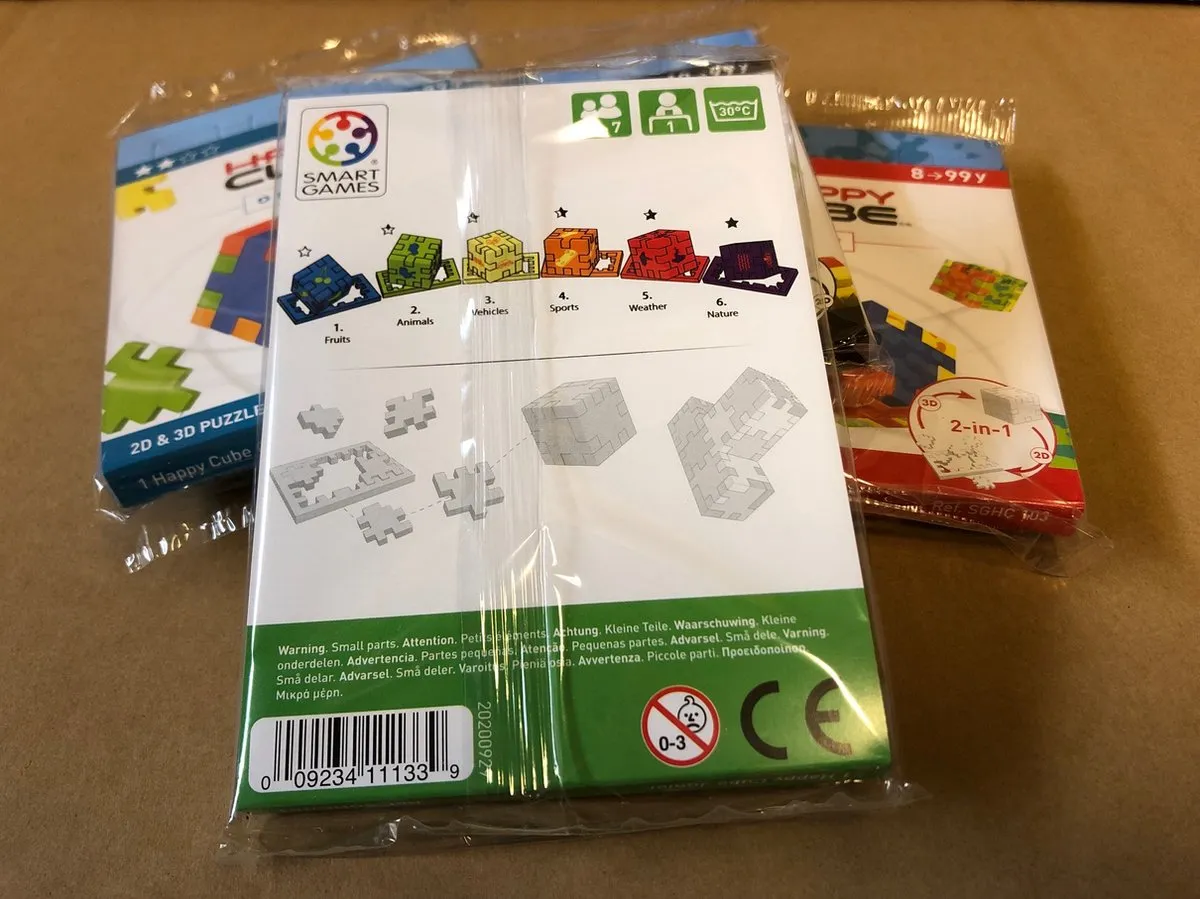 Happy Cube Junior Puzzel Blauw