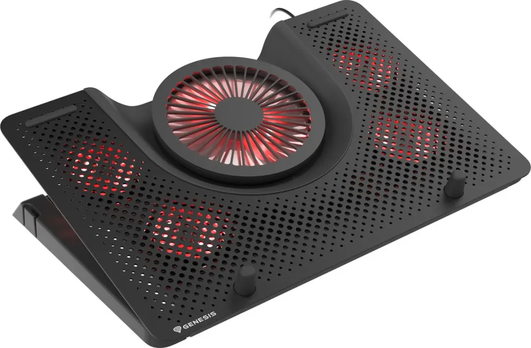Genesis NHG-1411 Koelstandaard 17,3" - 5 Ventilatoren - Zwart/Rood