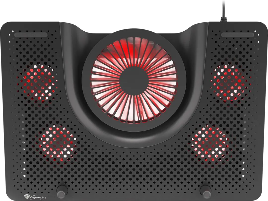 Genesis NHG-1411 Koelstandaard 17,3" - 5 Ventilatoren - Zwart/Rood