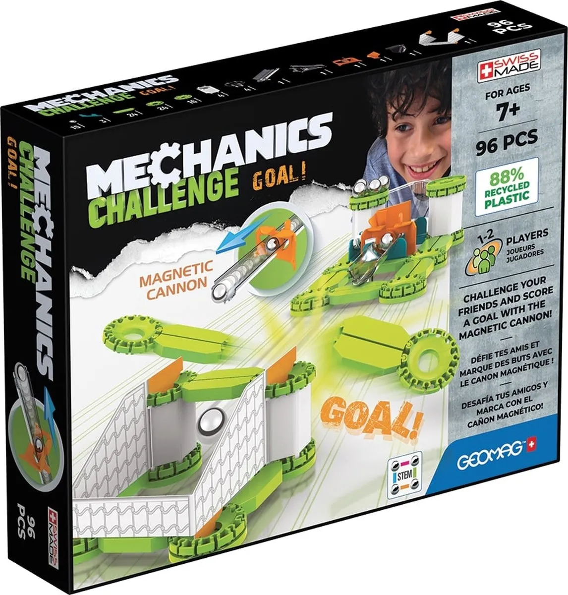 Geomag Mechanics Recycled Challenge Goal! 96 Stuks