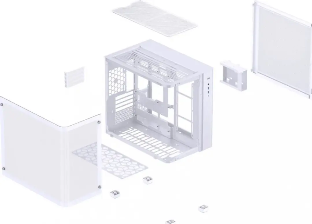 Jonsbo TK-3 ATX Behuizing - Wit