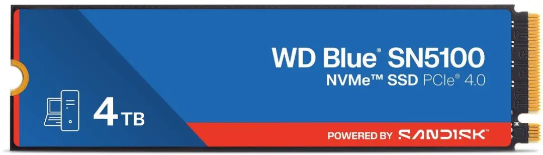 SanDisk WD Blue SN5100 4TB NVMe SSD - WDS400T5B0E
