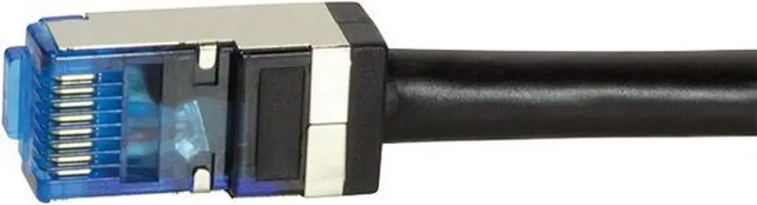 Onbekend S/FTP CAT6a Buitenkabel 7.5M 100% Koper - Zwart