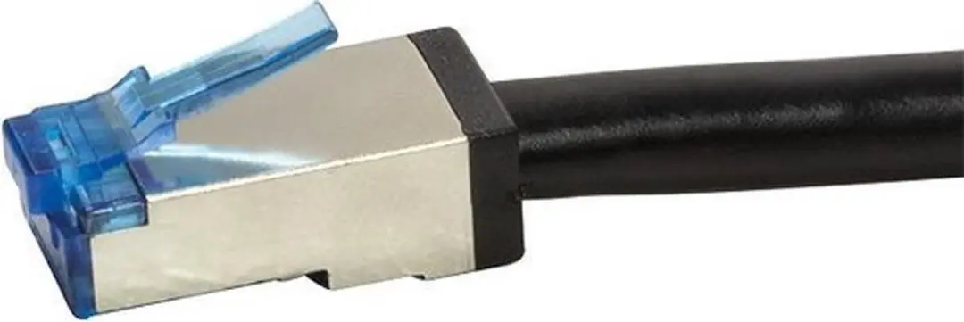 Onbekend S/FTP CAT6a Buitenkabel 7.5M 100% Koper - Zwart