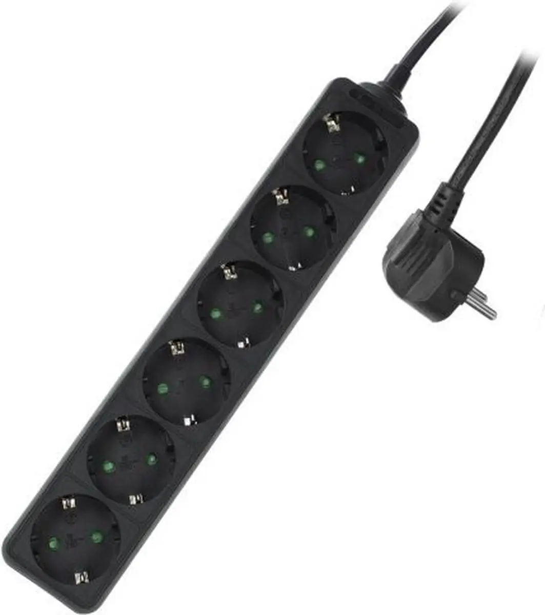 ACT Stekdoos 6-voudig AC2460 - 3m - 3680W