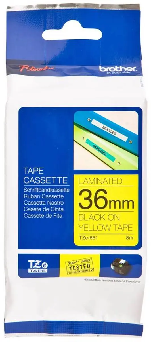 Brother TZe-661 Laminated Tape 36mm - Kleurloos