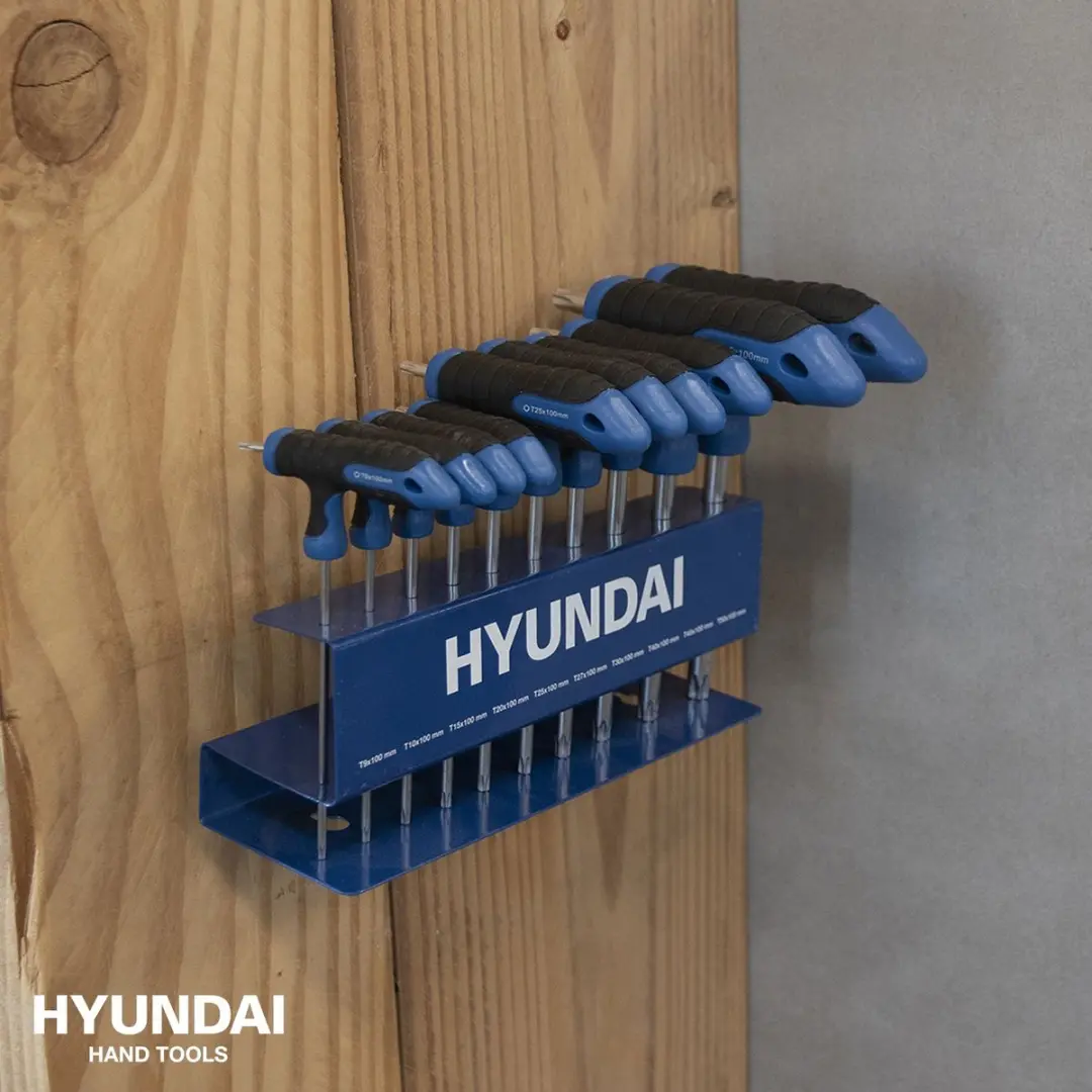 Hyundai T-greep Torxsleutelset 10-delig T9-T50 - 59527