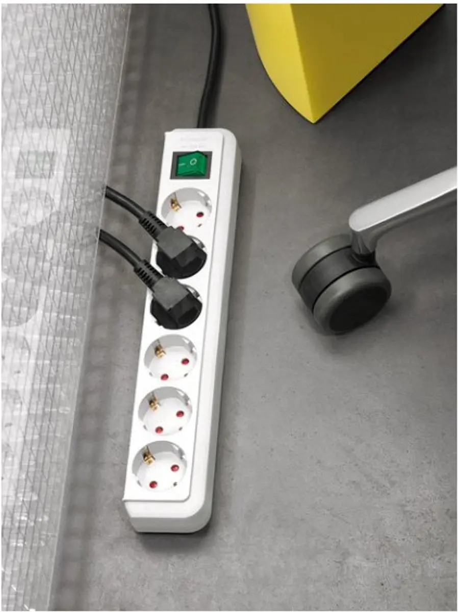 Brennenstuhl Eco-Line 6-voudig Stekkerdoos 3500W - Wit