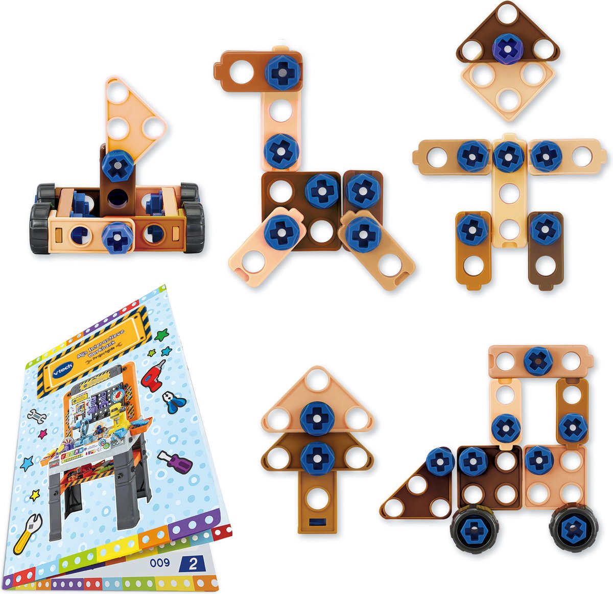 VTech Mijn Interactieve Werkbank Speelgoed - Kinder Gereedschap - Educatief & Interactief Speelgoed - Cadeau - Kinderspeelgoed 3 Jaar