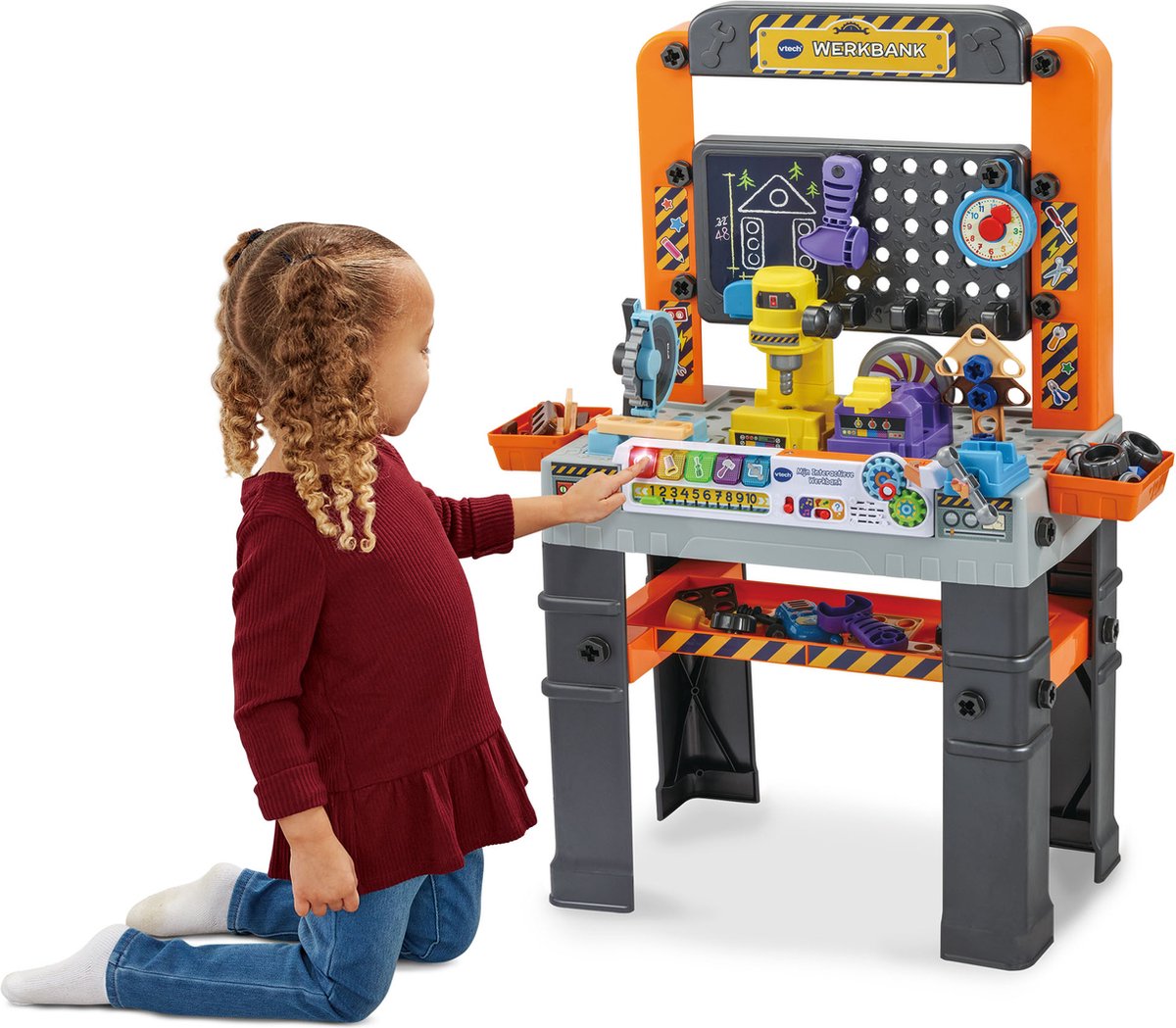 VTech Mijn Interactieve Werkbank Speelgoed - Kinder Gereedschap - Educatief & Interactief Speelgoed - Cadeau - Kinderspeelgoed 3 Jaar