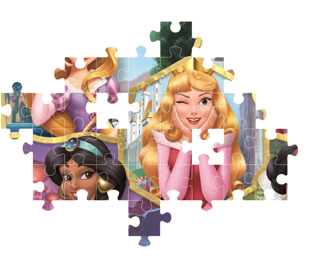 Clementoni Disney Princess 2 Puzzel 104 Stukjes - Multikleur - afbeelding 6 van 6