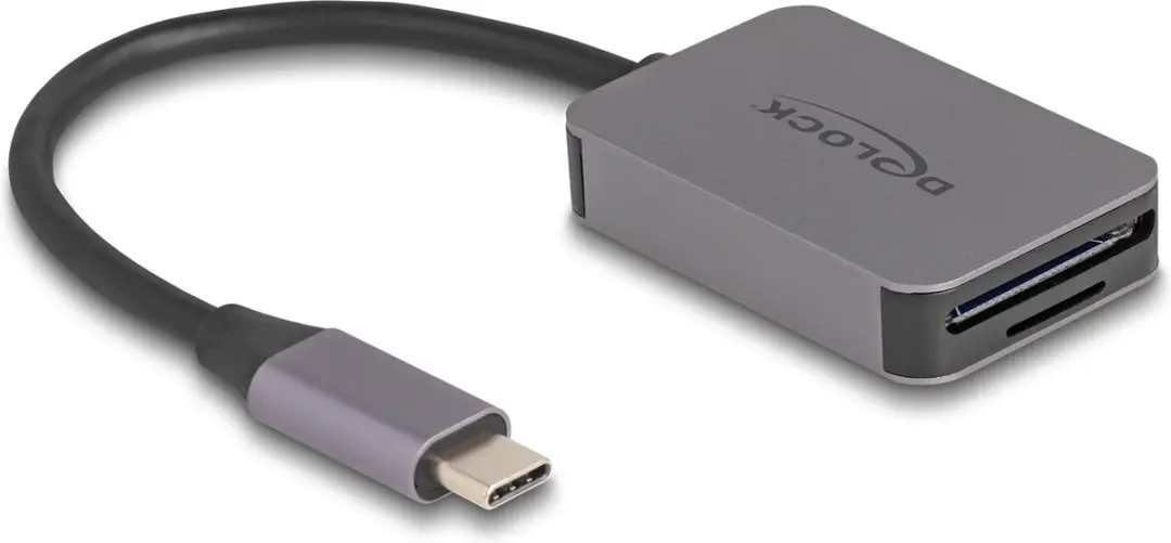 Delock USB-C Kaartlezer Aluminium
